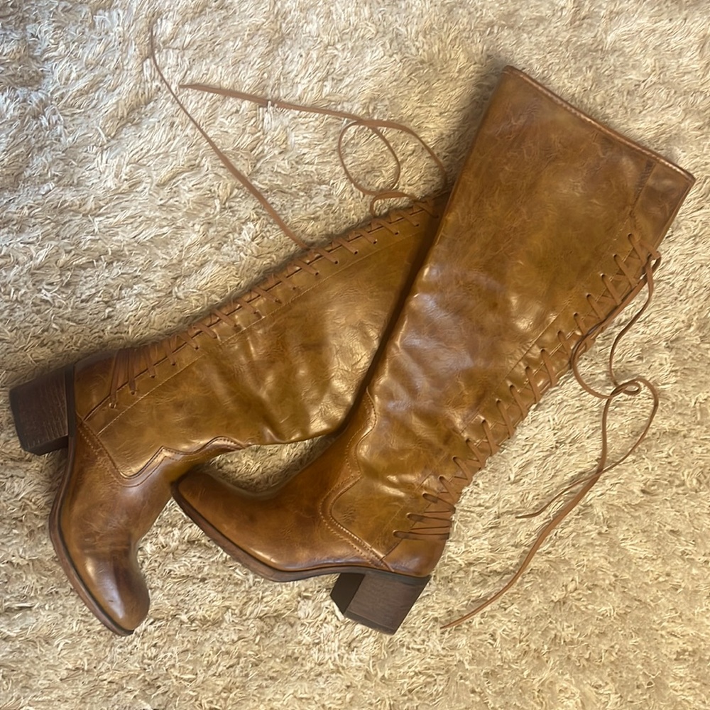 High Leather Boots